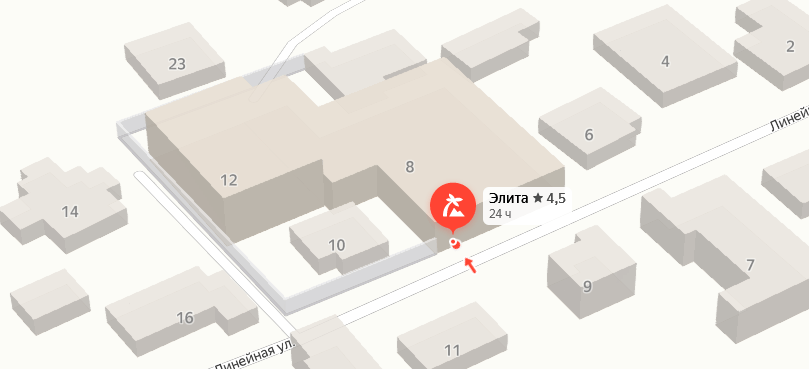 Санаторий «Элита» на карте 