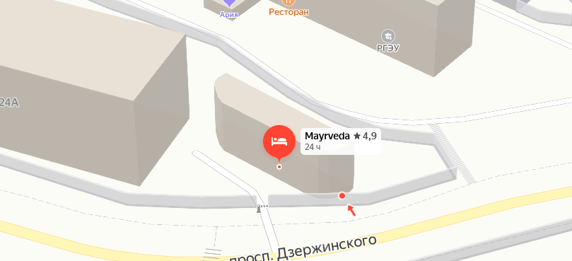 Медицинский СПА-отель «Mayrveda» на карте 