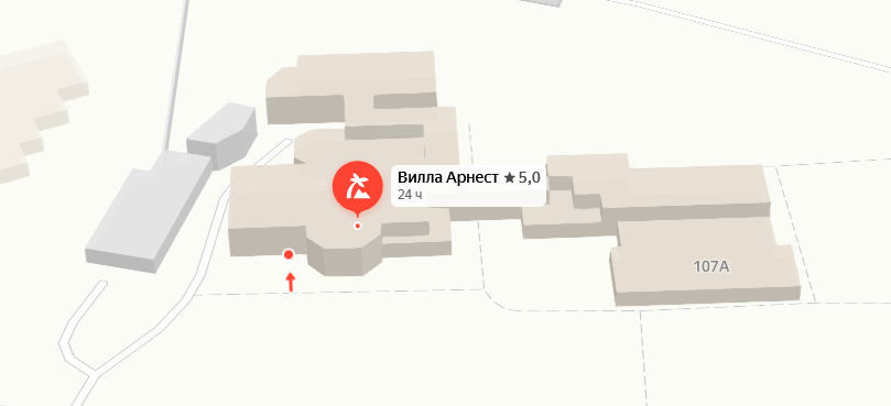 Санаторий «Вилла Арнест» на карте 