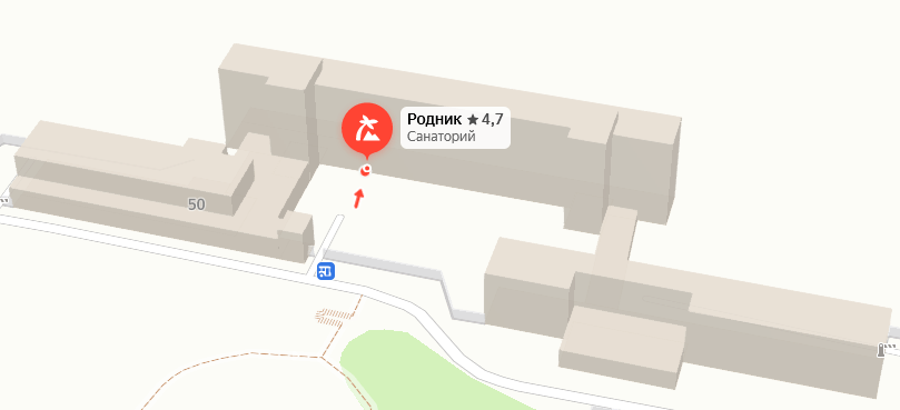 Санаторий «Родник» на карте 