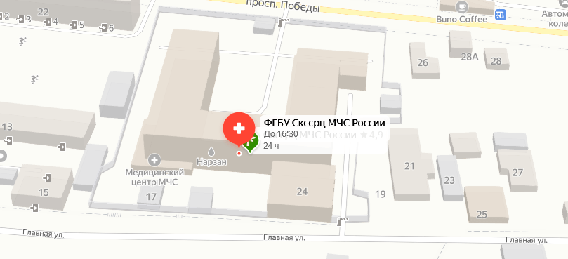Санаторий «МЧС России» на карте 