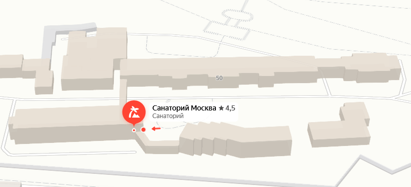Санаторий «Москва» на карте 